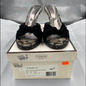 Coach heels size 8 great condition with care instructions and box.